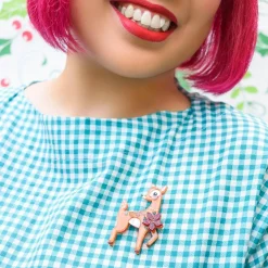 On Dasher! Brooch