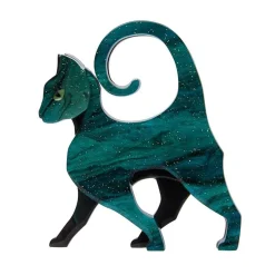 On The Prowl Cat Brooch