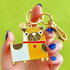 Order Of The Pug Enamel Key Ring
