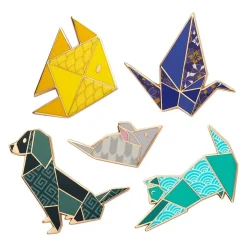 Origami Enamel Pin Pack - 5 Piece