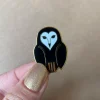 Owl Ornamental Enamel Pin