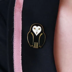 Owl Ornamental Enamel Pin