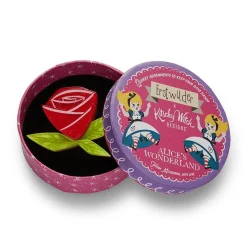 Painted Rose Brooch