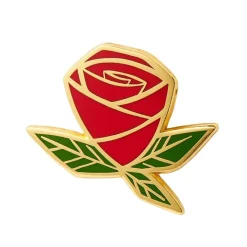 Painted Rose Enamel Pin