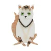Papa Don'T Preach Cat Brooch