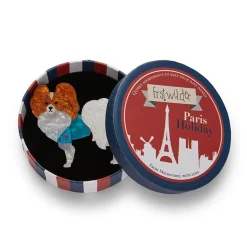 Papillon En Bleu Brooch