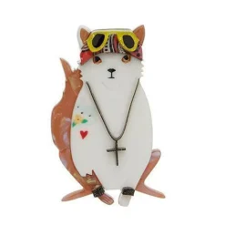 Paradise City Cat Brooch