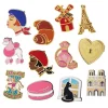Paris Holiday Enamel Pin Pack - 12 Piece