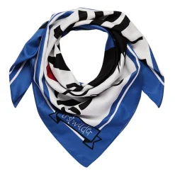 Paris Skyline Square Scarf - Blue