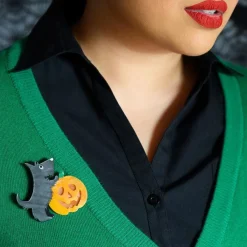 Patch The Pumpkin Pup Brooch