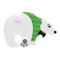 Paulo The Polar Bear Brooch