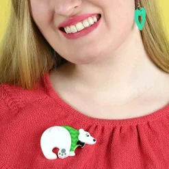Paulo The Polar Bear Brooch