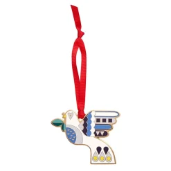 Peace & Love Enamel Tree Ornament