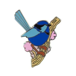 Phoebe The Fairy Wren Enamel Pin