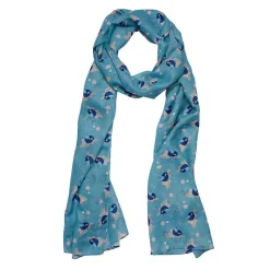 Phoebe The Fairy Wren Neck Large Scarf