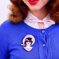 Picnic Portrait Brooch