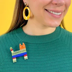 Pinata Cat Brooch