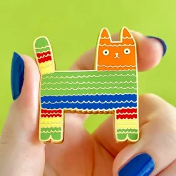 Pinata Cat Enamel Pin