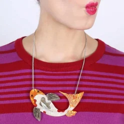 Playing Koi Necklace
