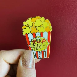 Pop It Like It'S Hot Enamel Pin