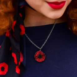 Poppy Field Mini Pendant Necklace
