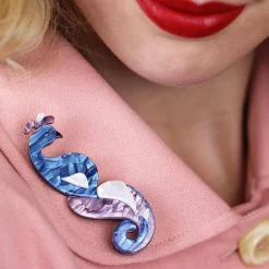 Precious Peafowl Bird Brooch