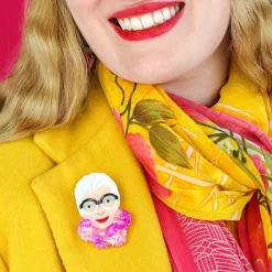 Pretty In Pom Poms Iris Brooch
