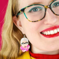 Pretty In Pom Poms Iris Drop Earrings