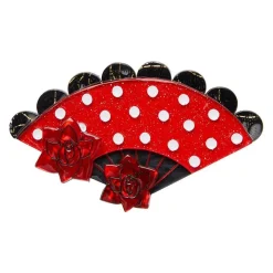 Pretty Pericon Fan Brooch