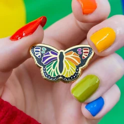 Prince Of Pride Butterfly Enamel Pin