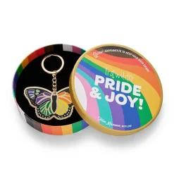 Prince Of Pride Butterfly Enamel Key Ring