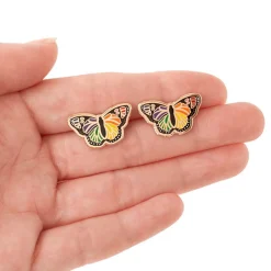 Prince Of Pride Butterfly Enamel Earrings