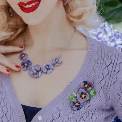 Purple Prose Brooch