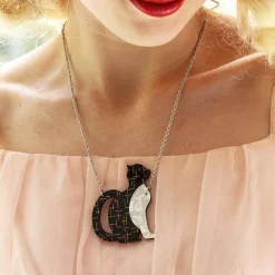 Purrfectly Content Cat Necklace