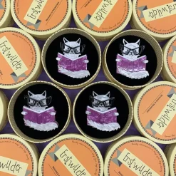Puss In Books Brooch