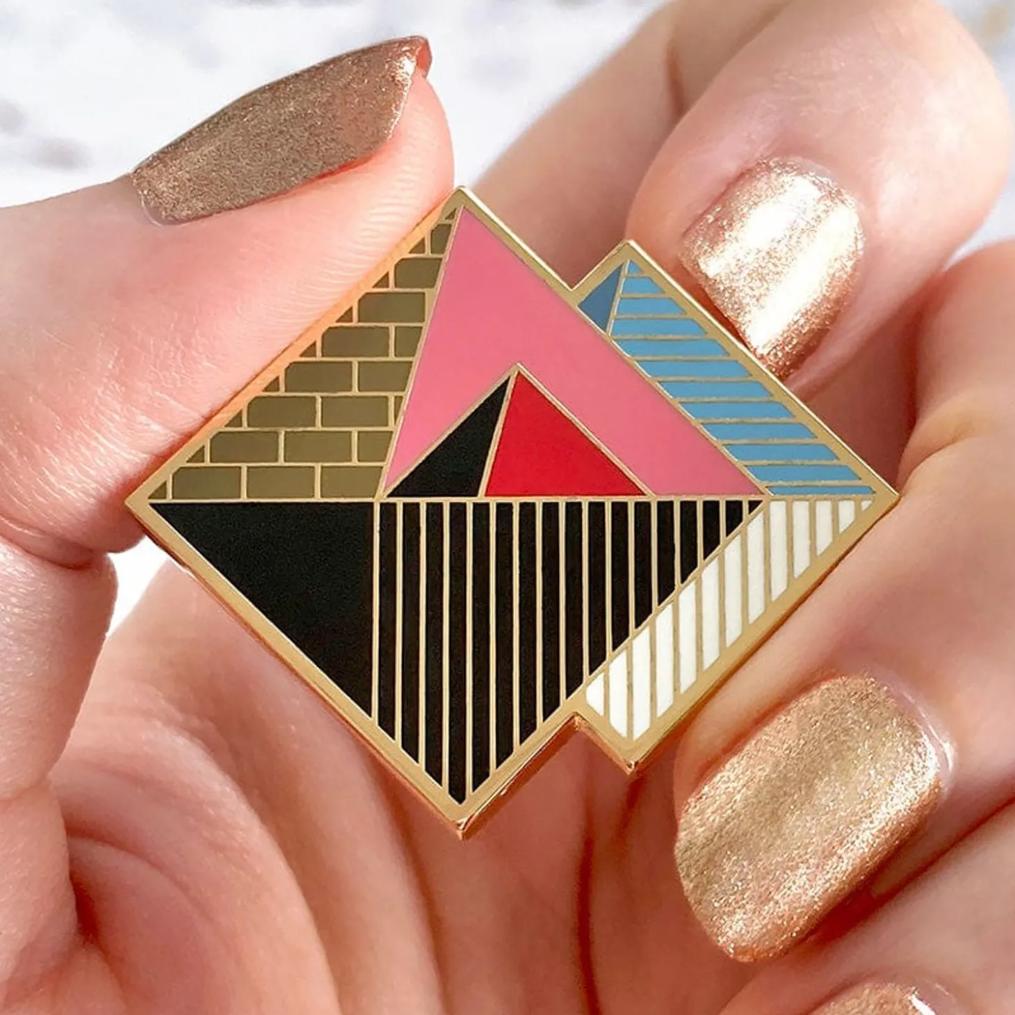 Pyramids Of Giza Enamel Pin