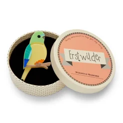 Radiant Rambler Parrot Brooch