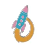 Radical Rocket Ship Enamel Pin