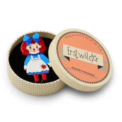 Raggedy Annie Doll Brooch