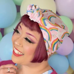 Rainbow Heart Head Scarf