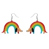 Rainbow Ruff Earrings