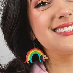 Rainbow Ruff Earrings