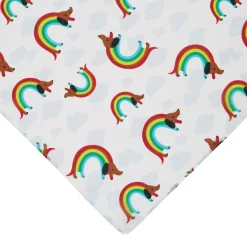 Rainbow Ruff Head Scarf White