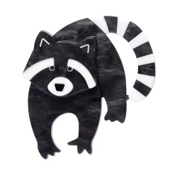 Randy Raccoon Brooch