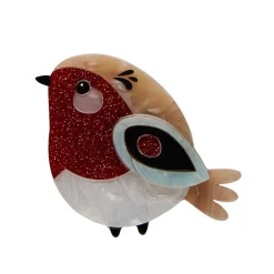 Red Robbin Brooch