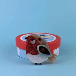Red Robbin Brooch
