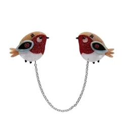 Red Robbin Cardigan Clips