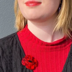 Remembrance Poppy Brooch
