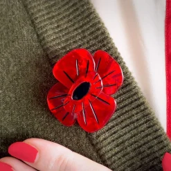 Remembrance Poppy Mini Brooch