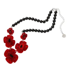 Remembrance Poppy Necklace